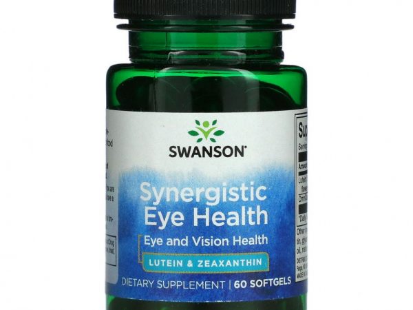 Swanson, Synergistic Eye Health, Eye and Vision, 60 мягких таблеток