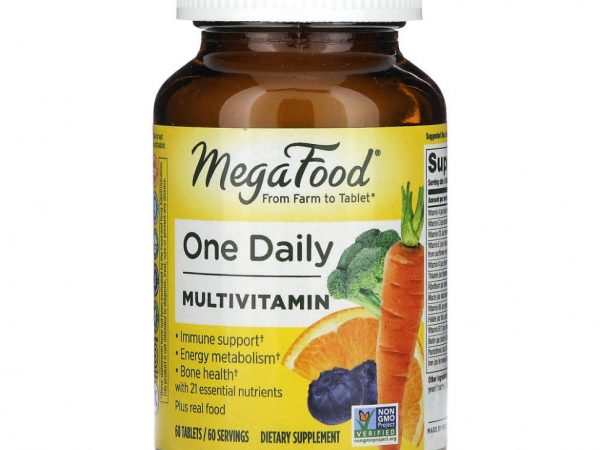 MegaFood, One Daily, витамины для приема один раз в день, 60 таблеток