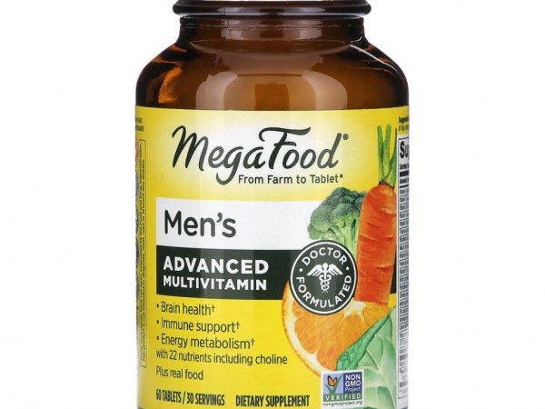 MegaFood, комплекс витаминов и микроэлементов для мужчин, 60 таблеток