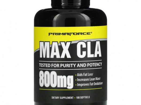 Primaforce, Max CLA, 180 мягких желатиновых капсул