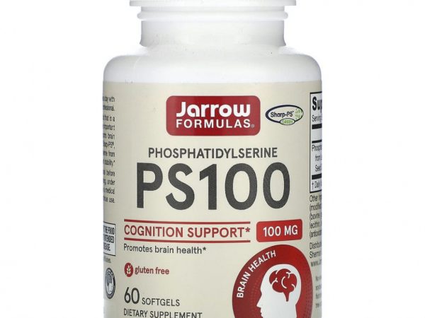 Jarrow Formulas, PS 100, фосфатидилсерин, 100 мг, 60 капсул