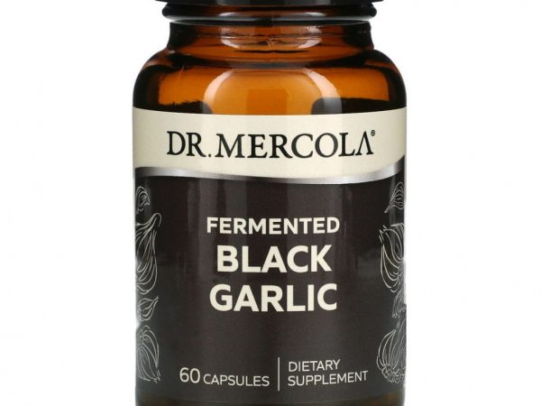 Dr. Mercola, ферментированный черный чеснок, 60 капсул