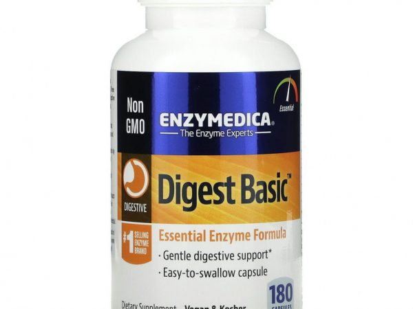 Enzymedica, Digest Basic, ферменты для пищеварительной системы, 180 капсул