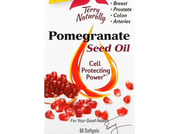 Terry Naturally, масло гранатовых косточек, 60 мягких таблеток