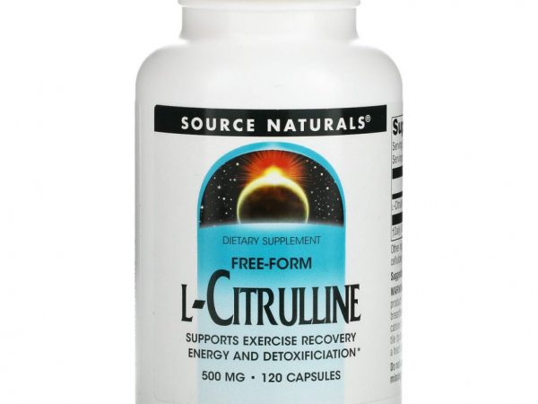 Source Naturals, L-цитруллин, 500 мг, 120 капсул