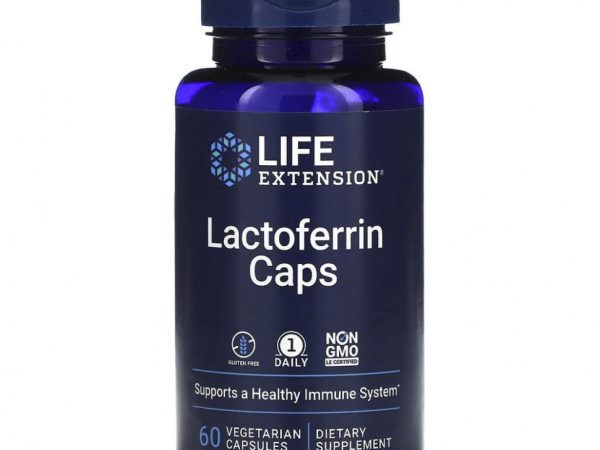 Life Extension, Лактоферрин в капсулах, 60 капсул