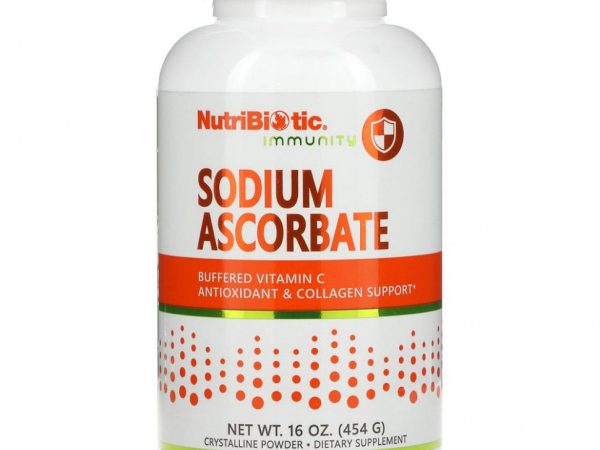 NutriBiotic, Immunity, аскорбат натрия, кристаллический порошок, 454 г (16 унций)