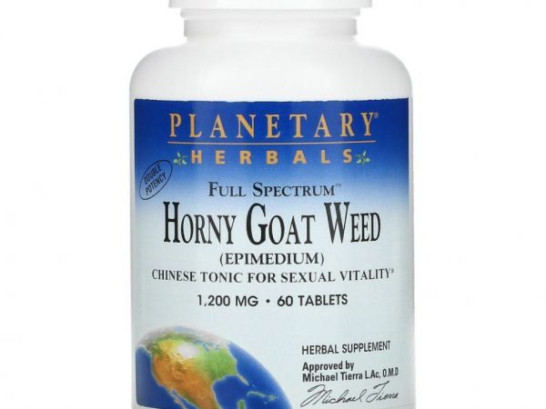 Planetary Herbals, Full Spectrum, горянка крупноцветковая, 1200 мг, 60 таблеток