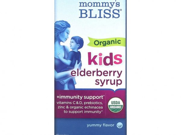 Mommy's Bliss, Органический сироп бузины + повышение иммунитета, 3 жидких унции (90 мл)