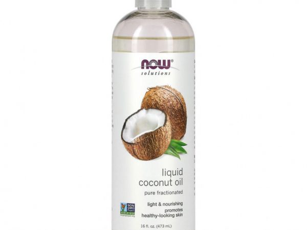 NOW Foods, Жидкое кокосовое масло, чистое ректифицированное, 473 мл