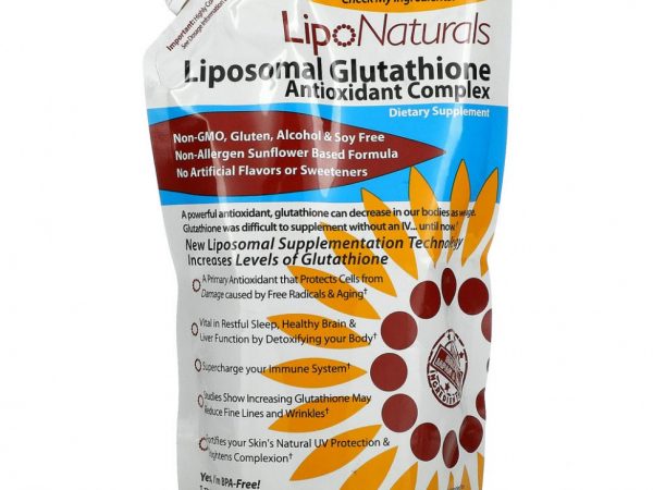 Lipo Naturals, Антиоксидантный комплекс - липосомальный глютатион с сетрией, 15 ж. унц. (443 мл)