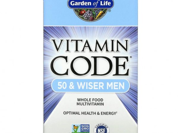 Garden of Life, Vitamin Code, мультивитамины из цельных продуктов для мужчин от 50 лет, 240 вегетарианских капсул
