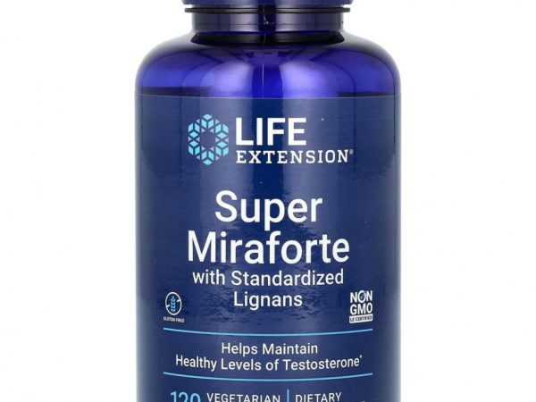 Life Extension, Super Miraforte со стандартизированными лигнанами, 120 вегетарианских капсул