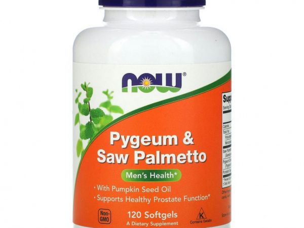 NOW Foods, африканская слива и сереноя, для здоровья мужчин, 120 капсул