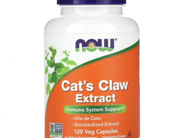 NOW Foods, экстракт кошачьего когтя, 120 вегетарианских капсул