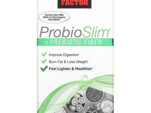 Force Factor, ProbioSlim, с пребиотической клетчаткой, 120 вегетарианских капсул