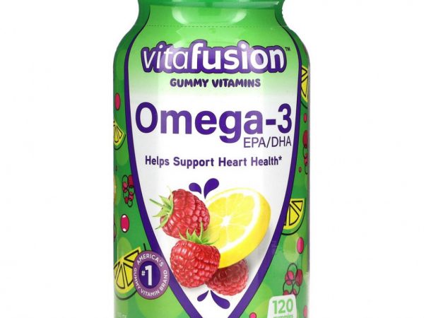 VitaFusion, Омега-3, ЭПК/ДГК, 120 жевательных таблеток