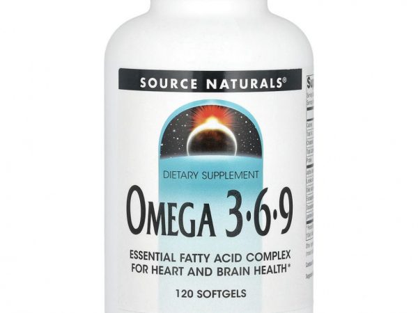 Source Naturals, Omega-3, 6, 9, 120 капсул