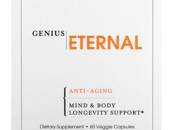 The Genius Brand, Eternal, антивозрастное средство, 60 растительных капсул