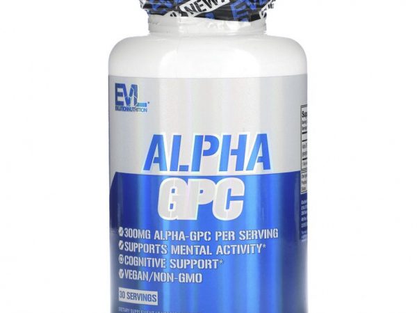EVLution Nutrition, Alpha GPC, 150 мг, 60 растительных капсул