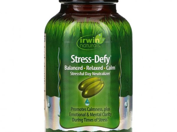 Irwin Naturals, Stress-Defy, 84 жидких желатиновых капсул