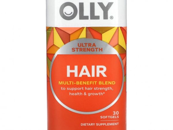 OLLY, Для волос, многофункциональная смесь, 30 мягких таблеток
