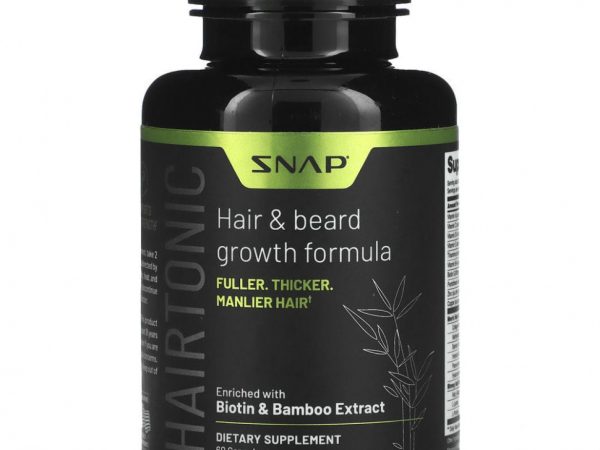 Snap Supplements, Hairtonic, формула для роста волос и бороды, 60 капсул