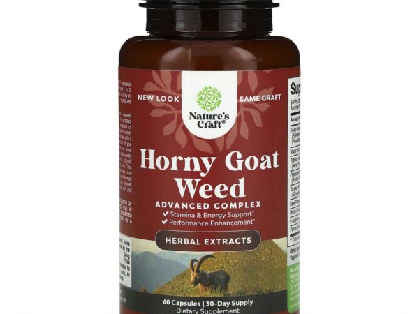 Natures Craft, Horny Goat Weed, 500 мг, 60 капсул