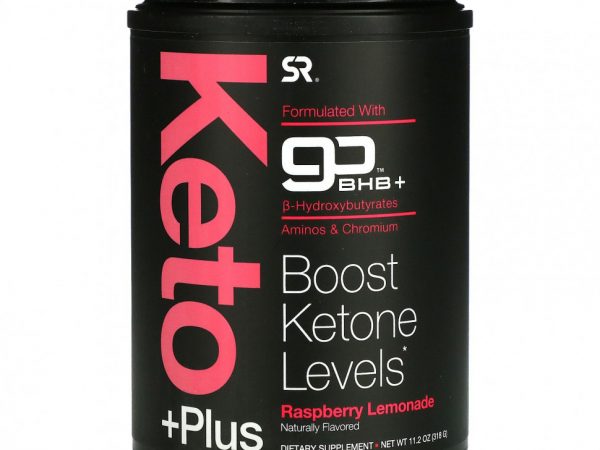 Sports Research, Keto Plus, GO BHB +, малиновый лимонад, 11,2 унции (318 г)
