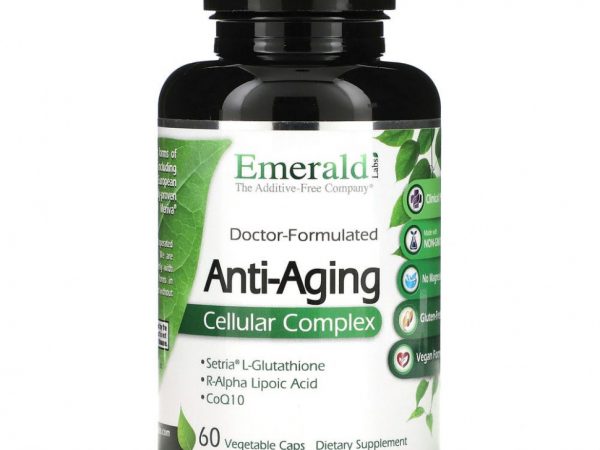 Emerald Laboratories, Антивозрастной комплекс, 60 растительных капсул