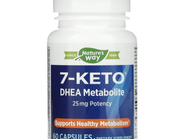 Enzymatic Therapy, 7-KETO, метаболит Дегидроэпиандростерона, 60 капсул