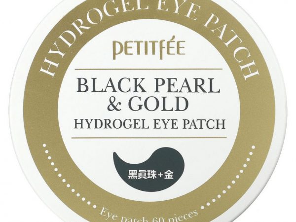 Petitfee, гидрогелевые патчи для глаз, с золотом и черным жемчугом, 60 патчей