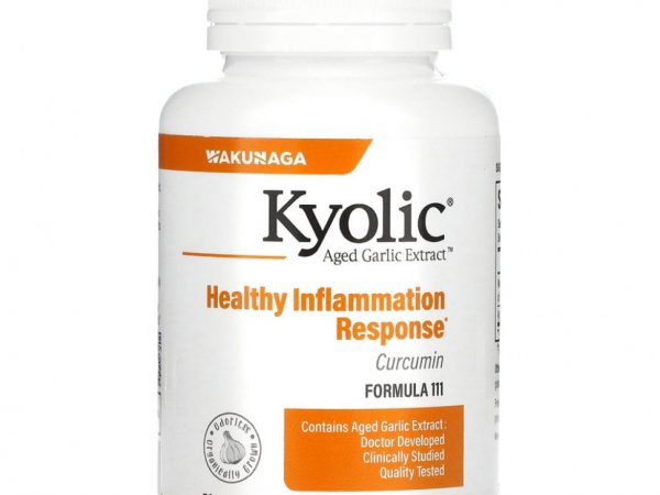 Kyolic, Aged Garlic Extract, выдержанный экстракт чеснока с куркумином, 50 капсул