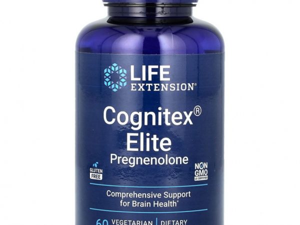 Life Extension, Прегненолон Elite Cognitex, 60 вегетарианских таблеток