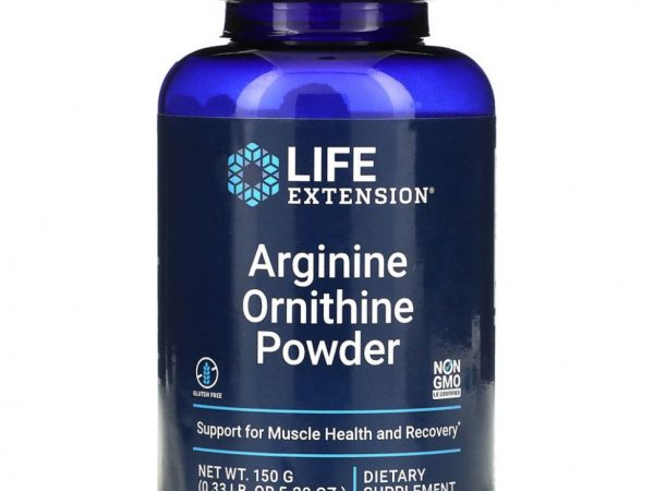 Life Extension, порошок аргинина и орнитина, 150 г (5,29 унции)