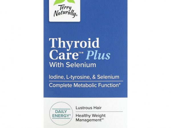 Terry Naturally, Thyroid Care Plus, забота о щитовидной железе, 60 капсул