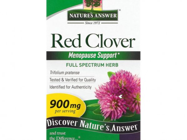 Nature's Answer, красный клевер, 450 мг, 90 вегетарианских капсул