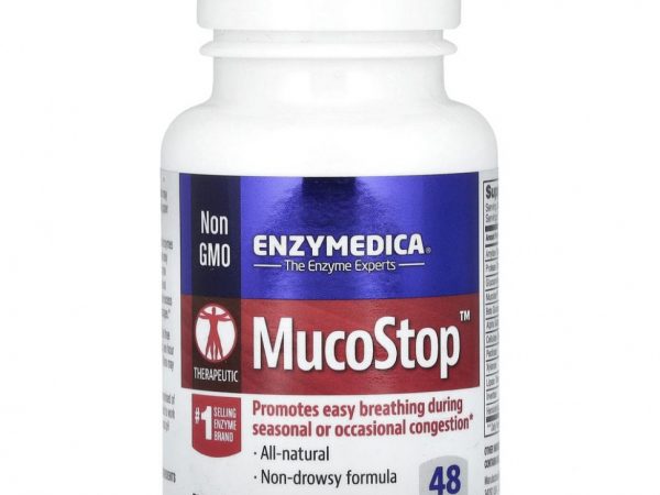 Enzymedica, MucoStop, 48 капсул