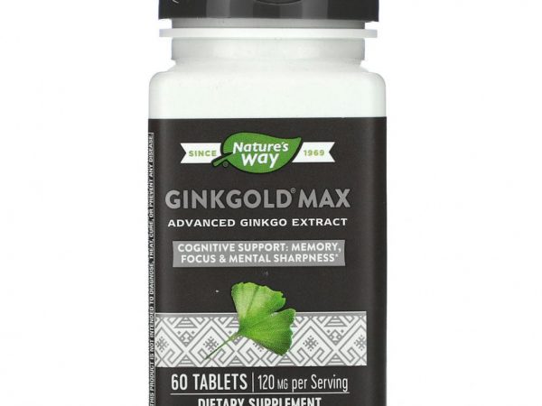 Nature's Way, Ginkgold Max, 120 мг, 60 таблеток
