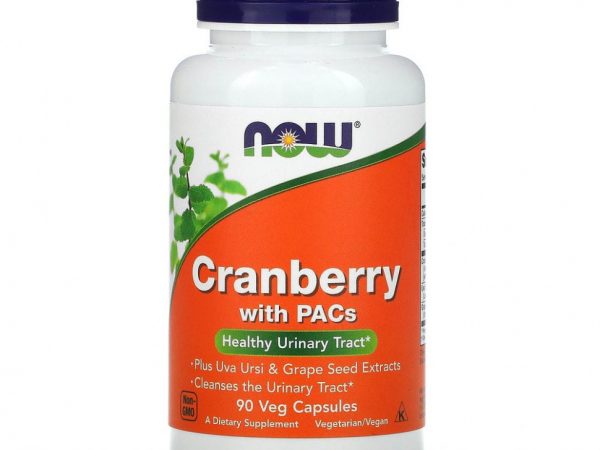 NOW Foods, клюква с проантоцианидинами, 90 вегетарианских капсул