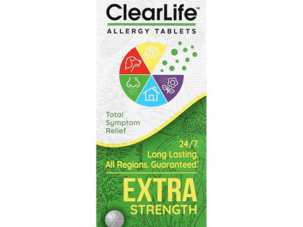 MediNatura, ClearLife, таблетки против аллергии с повышенной силой действия, 60 таблеток