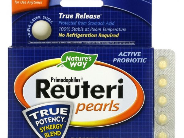 Nature's Way, Primadophilus Reuteri Pearls, 60 капсул