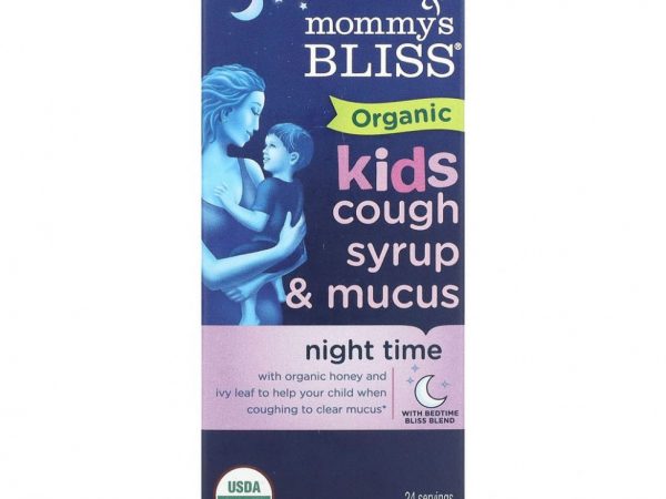 Mommy's Bliss, Для детей, органический сироп от кашля, для приема перед сном, от 1 до 12 лет, 120 мл (4 жидк. Унции)