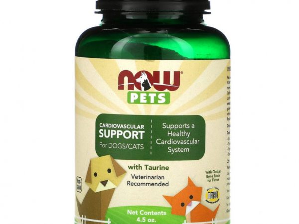 NOW Foods, Pets, добавка для кошек и собак для поддержки сердечно-сосудистой системы, 127 г (4,5 унции)