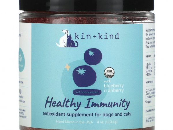 Kin+Kind, добавка для кошек и собак для укрепления иммунитета, 113,4 г (4 унции)