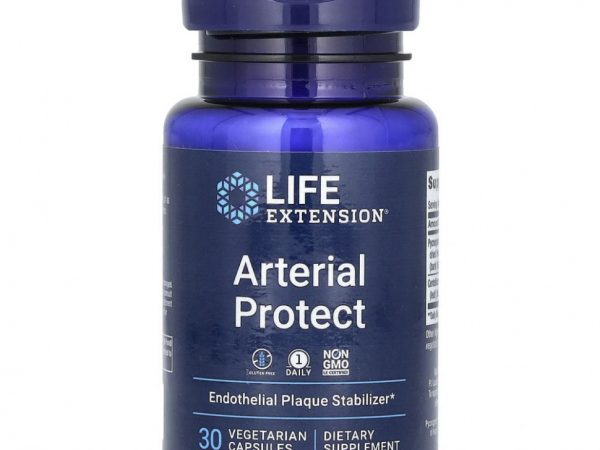 Life Extension, защита артерий, 30 вегетарианских капсул