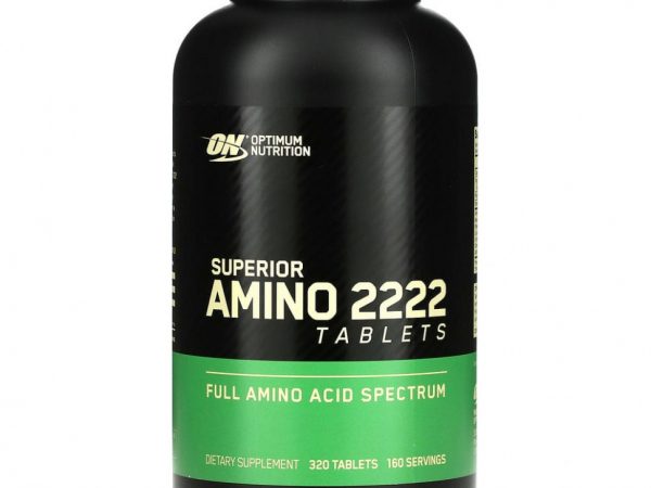 Optimum Nutrition, Superior Amino 2222 Tabs, 320 таблеток
