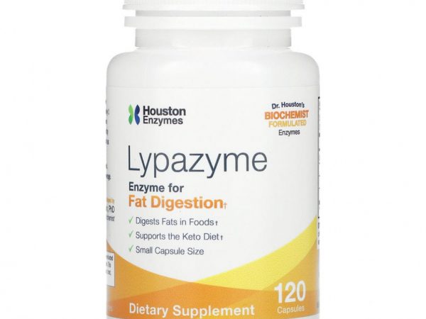 Houston Enzymes, Липазим, 120 капсул