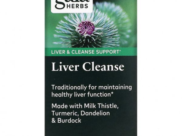 Gaia Herbs, Liver Cleanse, 60 вегетарианских фито-капсул с жидкостью