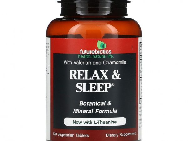 FutureBiotics, Relax & Sleep, для отдыха и сна,120 вегетарианских таблеток